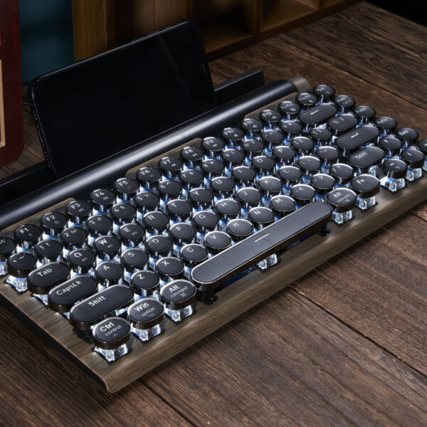 Second image of TW1867 Retro typewriter keyboard Wood